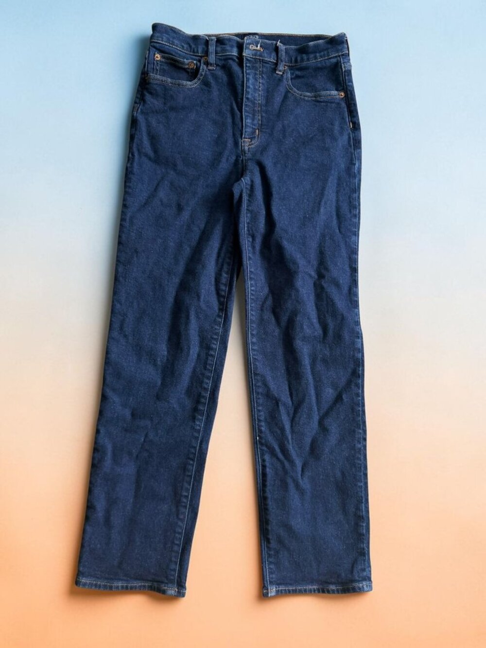 J CREW Dark Wash Stovepipe Jeans Size 27 Womens